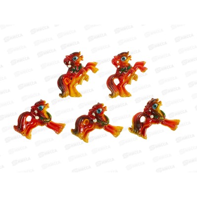 Магнит Лошадь в новогодней шапке Ф0191 полистоун 3952 *10