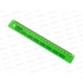 Линейка 20см EK Neon пласт.с табл.умн., 57851