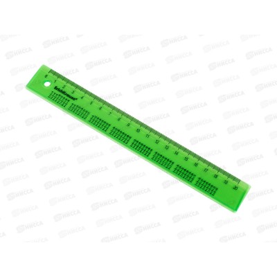 Линейка 20см EK Neon пласт.с табл.умн., 57851