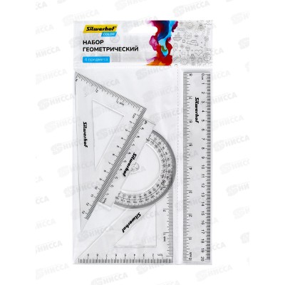 Набор черт. Silwerhof Color прозр.пласт 2060555 *12