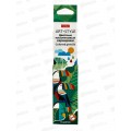 Карандаши  6цв Hatber ART-STYLE яркие пластиковые 090098 *24 Карандаши  6цв Hatber ART-STYLE яркие пластиковые 090098 *24