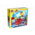 Конструктор "ГОРОД МАСТ" Большие кубики: Пожарная машина 10015-GK, 30д Конструктор "ГОРОД МАСТ" Большие кубики: Пожарная машина 10015-GK, 30д