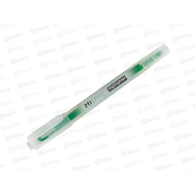 Маркер Hatber текст.двуст. 1мм/5мм,зеленый,  060858*12