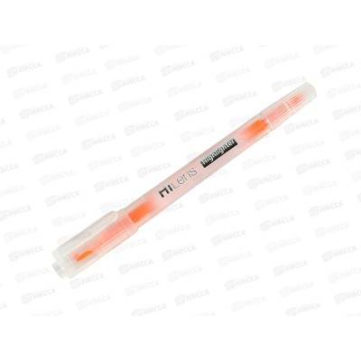 Маркер Hatber текст.двуст. 1мм/5мм,оранж, 060859*12 Маркер Hatber текст.двуст. 1мм/5мм,оранж, 060859*12