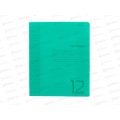 Тетрадь 12л частая кос.лин. Hatber офс. пласт.обл. зелен.,088438*10/140