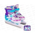 Коньки раздв. р.М 34-37 фиолетово-голубые 141V-552