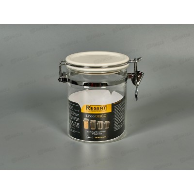 Банка для сыпучих продуктов с замком 74-701 0,8л Linea Desco Банка для сыпучих продуктов с замком 74-701 0,8л Linea Desco