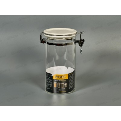 Банка для сыпучих продуктов с замком 74-702 1,2л Linea Desco Банка для сыпучих продуктов с замком 74-702 1,2л Linea Desco