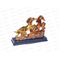 Сувенир "Лошади скачут по волнам" бронза 17,5*13см 10870215