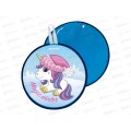Санки-ледянки с принтом единорог сиреневый 350мм, 13211