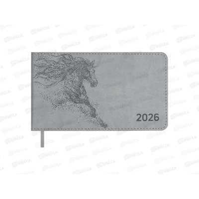 Еженедельник ФЕН 2026 64л.180*87мм Escalada Виннер серый,70400