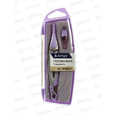 Готовальня Alingar 2пр., циркуль,пласт.фут.,сирен AL12484/1 *12 Готовальня Alingar 2пр., циркуль,пласт.фут.,сирен AL12484/1 *12
