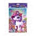 Аппликация 3 в 1 &quotЕдинорог&quot картон, эва, стразы, Мульти АРТ, 130402