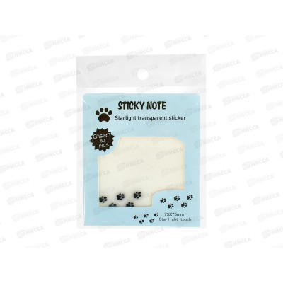 Блок липкий Alingar 73*73 Cat TRACKS, 50л  AL13205/2*12