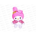 Kuromi San RIO зайка мелоди в розовой накидке, КМ124038-17NS 17см, Мульти-Пульти