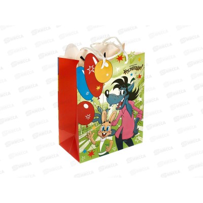 Пакет подарочный 18х23х10см m Союзмультфильм, PM-130086-NP *12