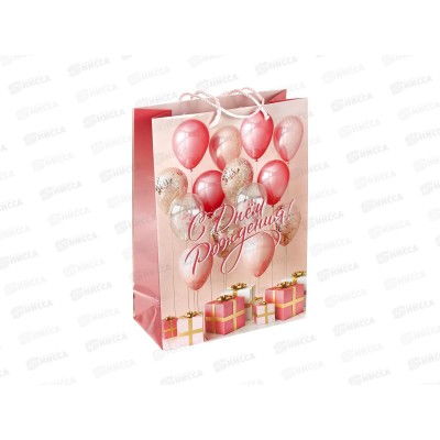 Пакет подарочный 22х31х10см ml Глянцевый Шары PML-124689-BL2