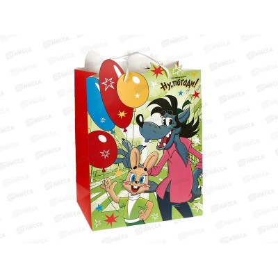 Пакет подарочный 33,5х45х15см xl Союзмультфильм, PXL-130093-NP *12