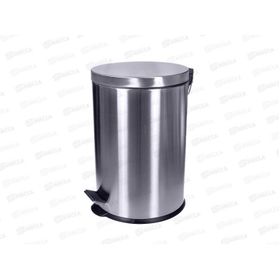 ВЕДРО для мусора HP-TC01S-20 педаль нерж/пластик плавное закрытие 20л