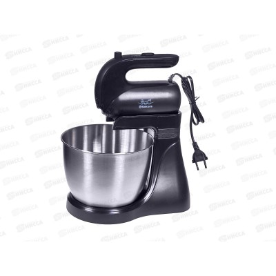 Миксер электр. SА-6337CS сталь 250Вт 5скоростей Миксер электр. SА-6337CS сталь 250Вт 5скоростей