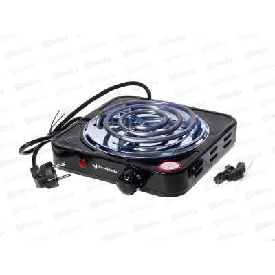 Плита электрическая  HP-02BK 1000Вт 132мм 1конфорка спираль черный