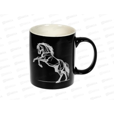 Кружка 320мл "Лошадь огненная" микс 26004 *48