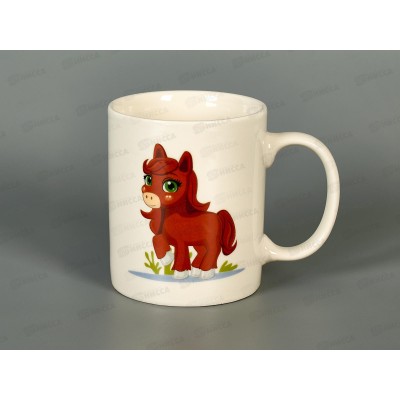 Кружка 320мл "Лошадь Пони" микс 26005 *48