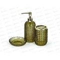 Набор для ванной комнаты стекло 3предмета 500534 *8