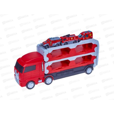 Автовоз №818-15В раскладной с эстакадой, в коробке 35,6*8,2*20,2