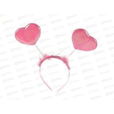 Ободок карнавальный Розовый 23х1х22см, 78183