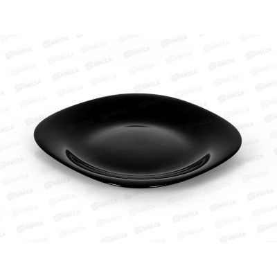 Тарелка квадратная плоская d-21,5см черный *6/48 Тарелка квадратная плоская d-21,5см черный *6/48