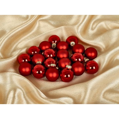 Набор шаров 20шт, 3см стекло, 95408