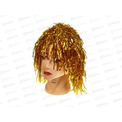 Парик карнав. Золотой, 35см, 75728