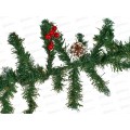 Гирлянда новог. из ПВХ с электрогирляндой на 20 LED ламп, 270см, 92794
