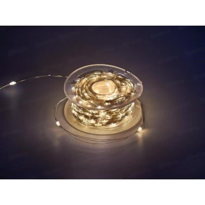 Гирлянда 50м 500 LED ламп, теплый белый, 8 режимов, 93627