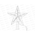 Гирлянда 15см Макушка на елку 10LED мульти 381-269 г