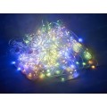 Гирлянда 3*3м занавес 300LED шампань мульти 10 нитей 382-093 г