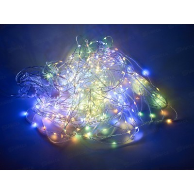Гирлянда 3*3м занавес 300LED шампань мульти 10 нитей 382-093 г Гирлянда 3*3м занавес 300LED шампань мульти 10 нитей 382-093 г