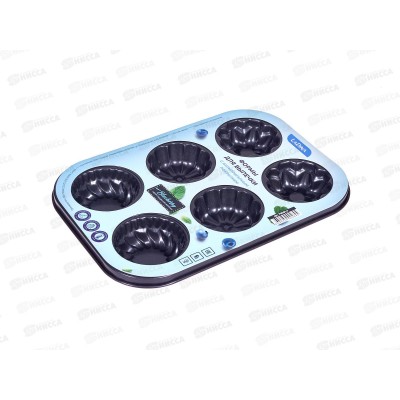 Форма для выпечки "Цветы" 25,4*17,7см металл 70001-7 Форма для выпечки "Цветы" 25,4*17,7см металл 70001-7