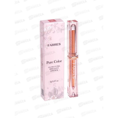 Farres Помада-бальзам с эффект влаж губ 5308-02 Чайная роза *12