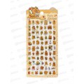 Наклейка ПГС декор.зефирная 10*21см Капибарка 2 *20 Р22072-3