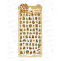 Наклейка ПГС декор.зефирная 10*21см Капибарка 3 *20 Р22072-3