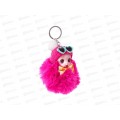 Брелок пушистик Кукла 10см Р6976-7 *12