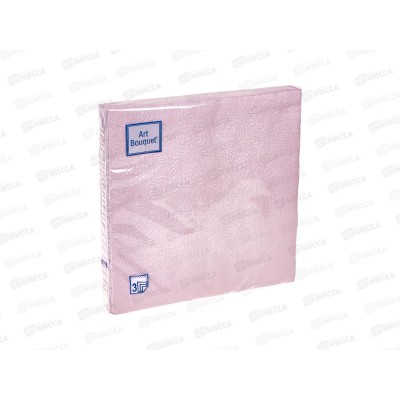 Салфетки 3 слойные 16 листов 33*33 Art Bouquet Барокко Цвет камня,57254*12