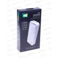 Зарядное устройство  (Пауэрбанк) 1USB 3.0A  20000mAh б/з PB29-20 Whi