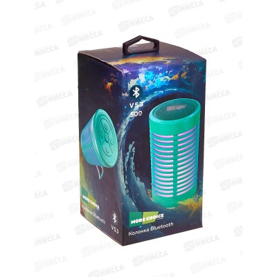 Колонка-Bluetooth 5.3 5Вт 500mAh More Choice BS23 с подцв Green *10