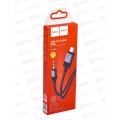 Аудиокабель AUX 3,5mm Туре-С 1м Hoco UPA32B Black Аудиокабель AUX 3,5mm Туре-С 1м Hoco UPA32B Black