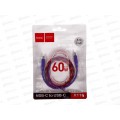 Дата-кабель USB 3.0A 60W Type-C Hoco X116 1м нейлон Gradient Purple