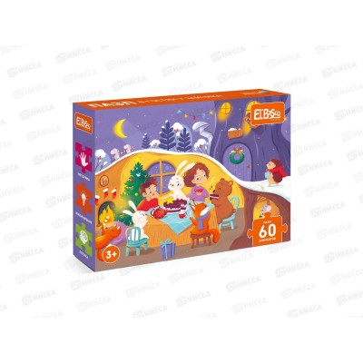 Пазл 60 элементов "В гостях у зайчика" ЕТ01-104