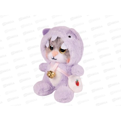 Котик в фиолетовом капюшоне, 12см, 300523-7-2-12 MAXITOYS Котик в фиолетовом капюшоне, 12см, 300523-7-2-12 MAXITOYS